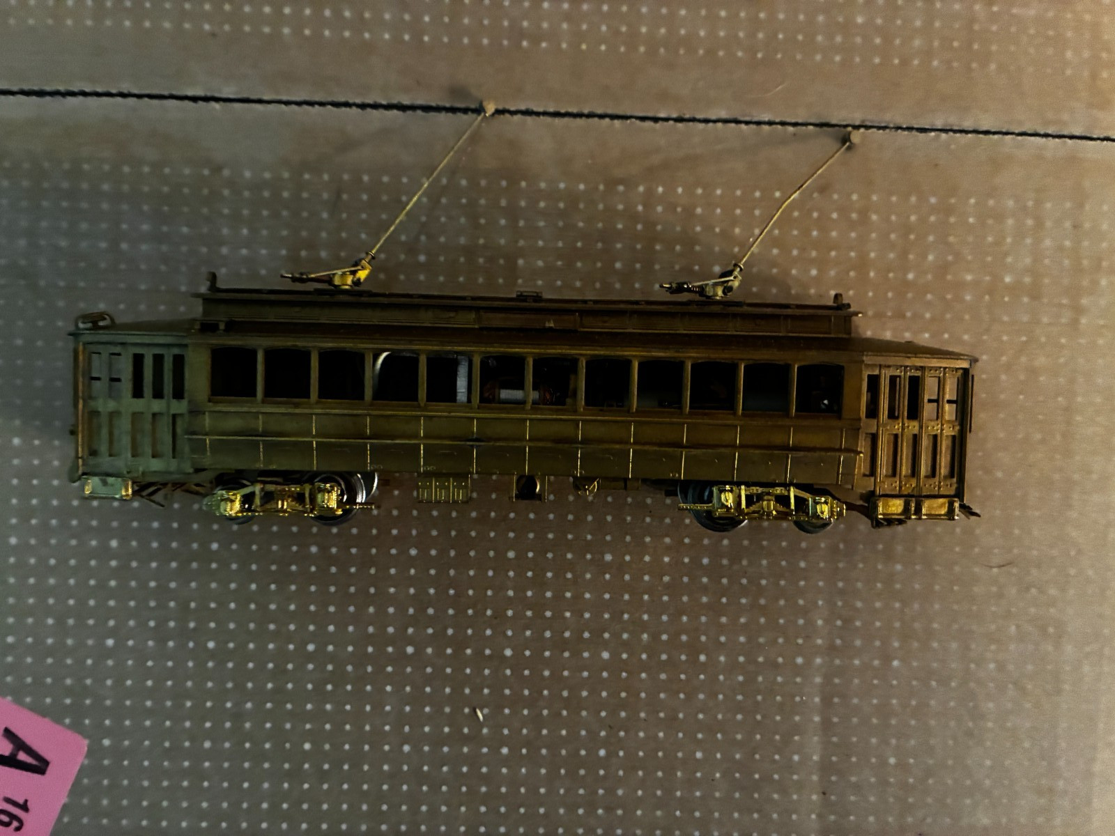 [T-HO] NJ Custom Brass Third Avenue Railway Osgood Trolley Rare HO TO-408 Untete