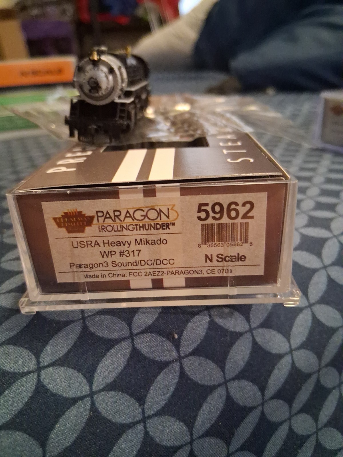 broadway limited n scale steam Locomotive Western Pacific #317 Heavy Mikado