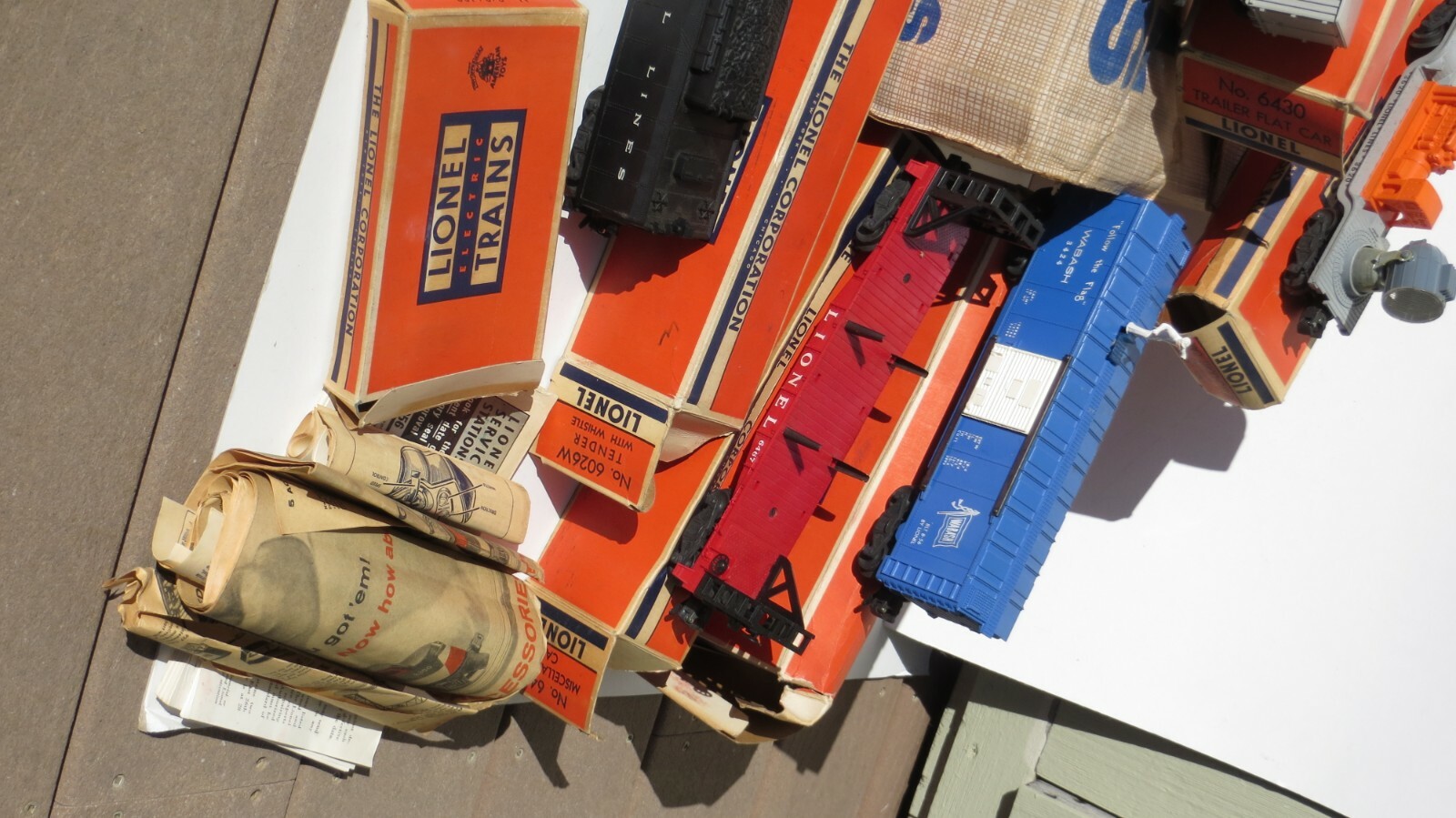 Lionel Postwar 2265WS Set 1950s w/ Boxes: 2018 6430 3424 6026W 3620 6517