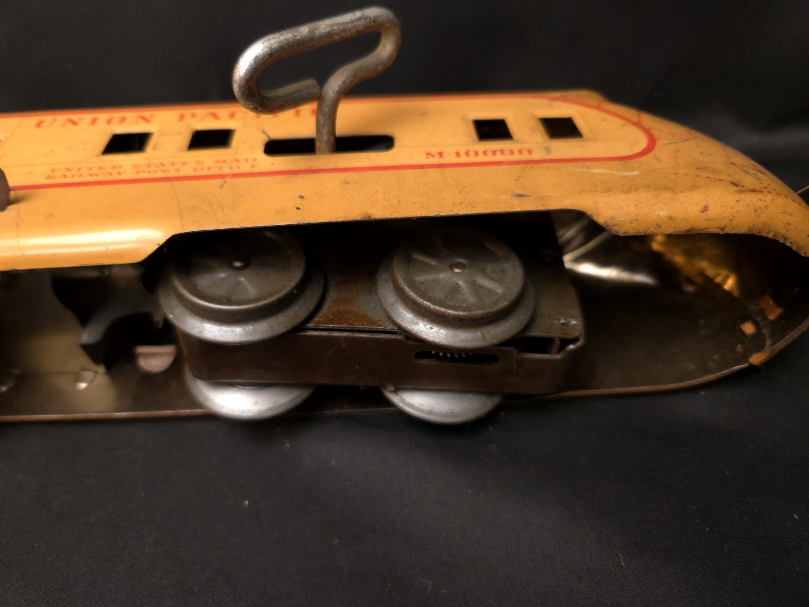 O Gauge Marx Prewar M10000 Union Pacific UP Articulated WIND-UP w/2-Cars 🟢3001