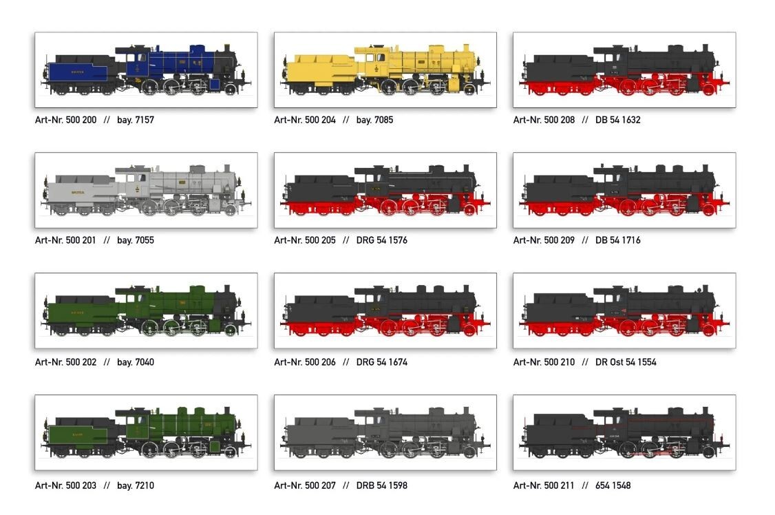 Kiss Br 54 Spur 1 G3/4H Digital Locomotive Various Variants For Märklin Km1