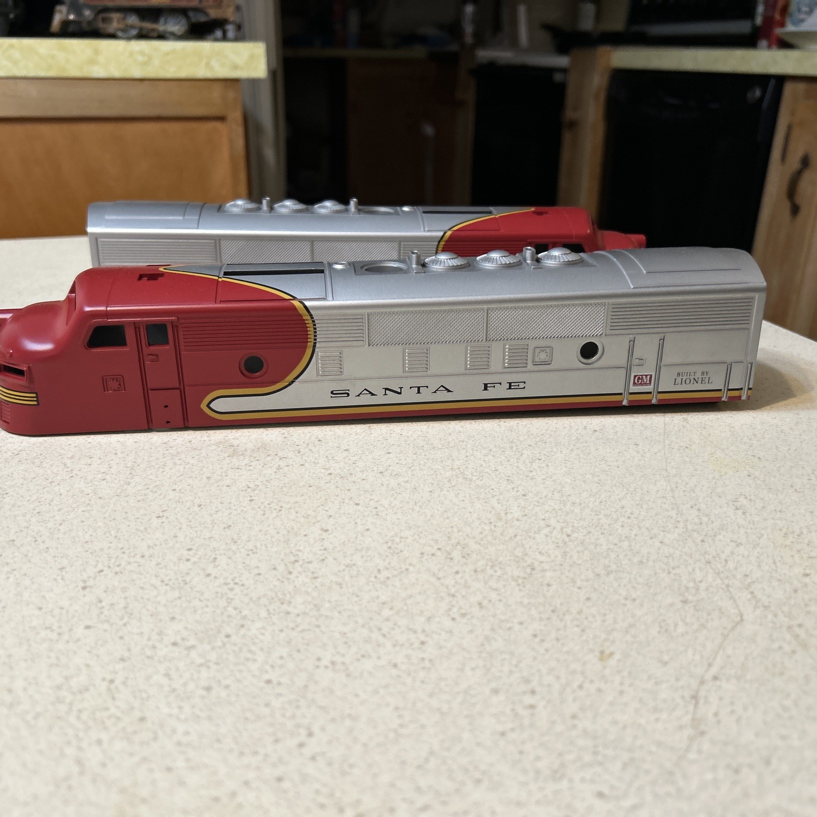 2 Lionel Santa Fe F-3 Diesel O Gauge Shell Only Red And Silver LLC New Nice