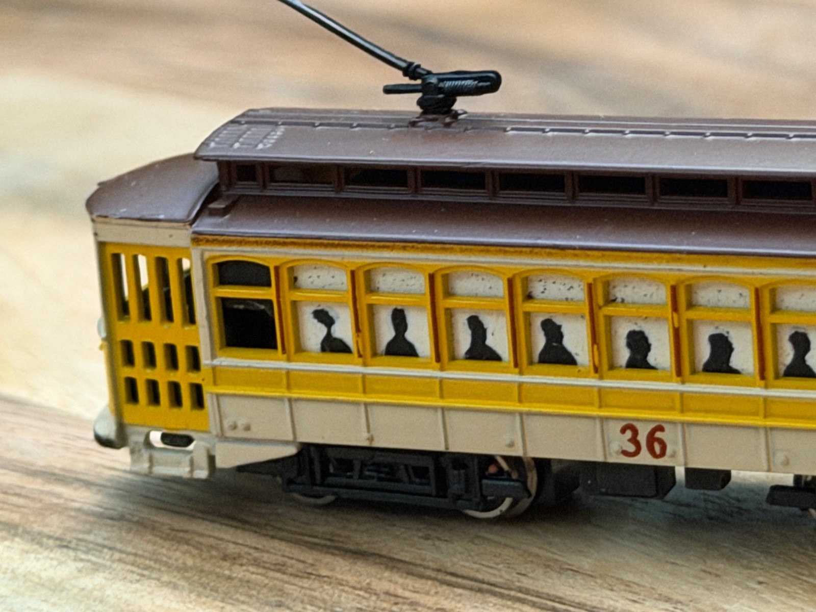 Bachmann N Scale Trolley Yellow Brill Electric Street Car #36 61098