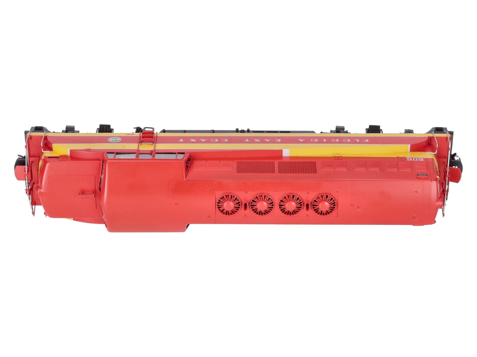 Overland OMI-0375 O Brass FEC EMD BL-2 Diesel Locomotive #606 (2-Rail) – Painted