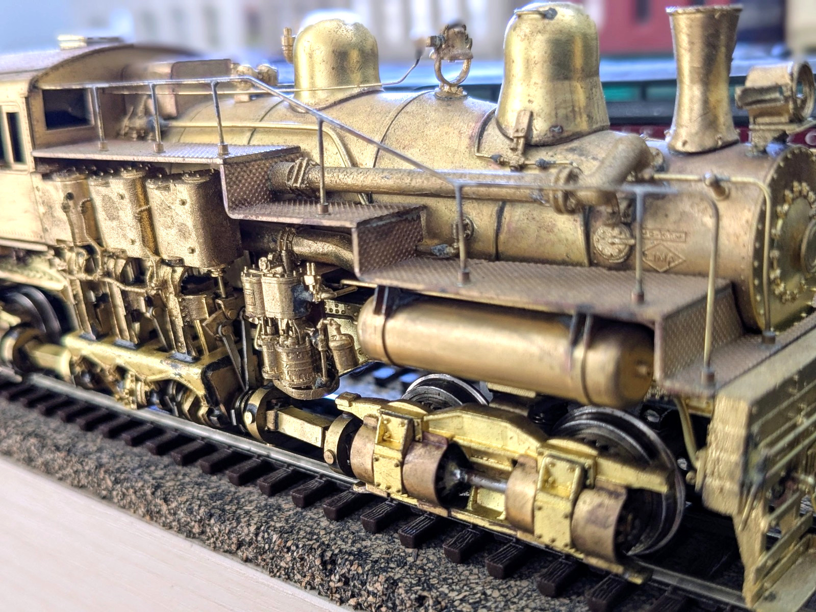 SUPER RARE! THE TRAIN SHOP KTM BRASS WM #6 3-TRUCK SHAY HO *BACKHEAD *RUNS G@@D!