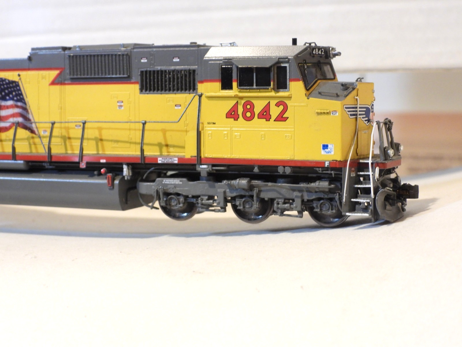 Overland OMI UP SD70M Union Pacific Flared Radiators #4842 HO Brass #087010039.1