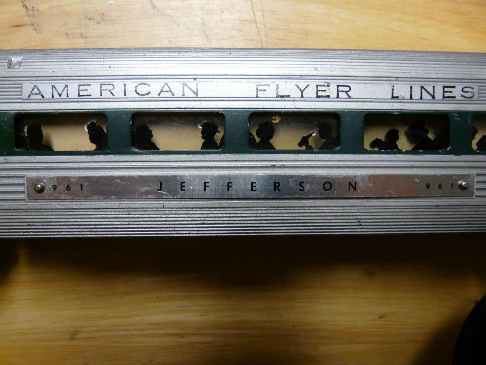 S GAUGE AMERICAN FLYER #474-475 ROCKET PASSENGER SET FOUR CARS A1A