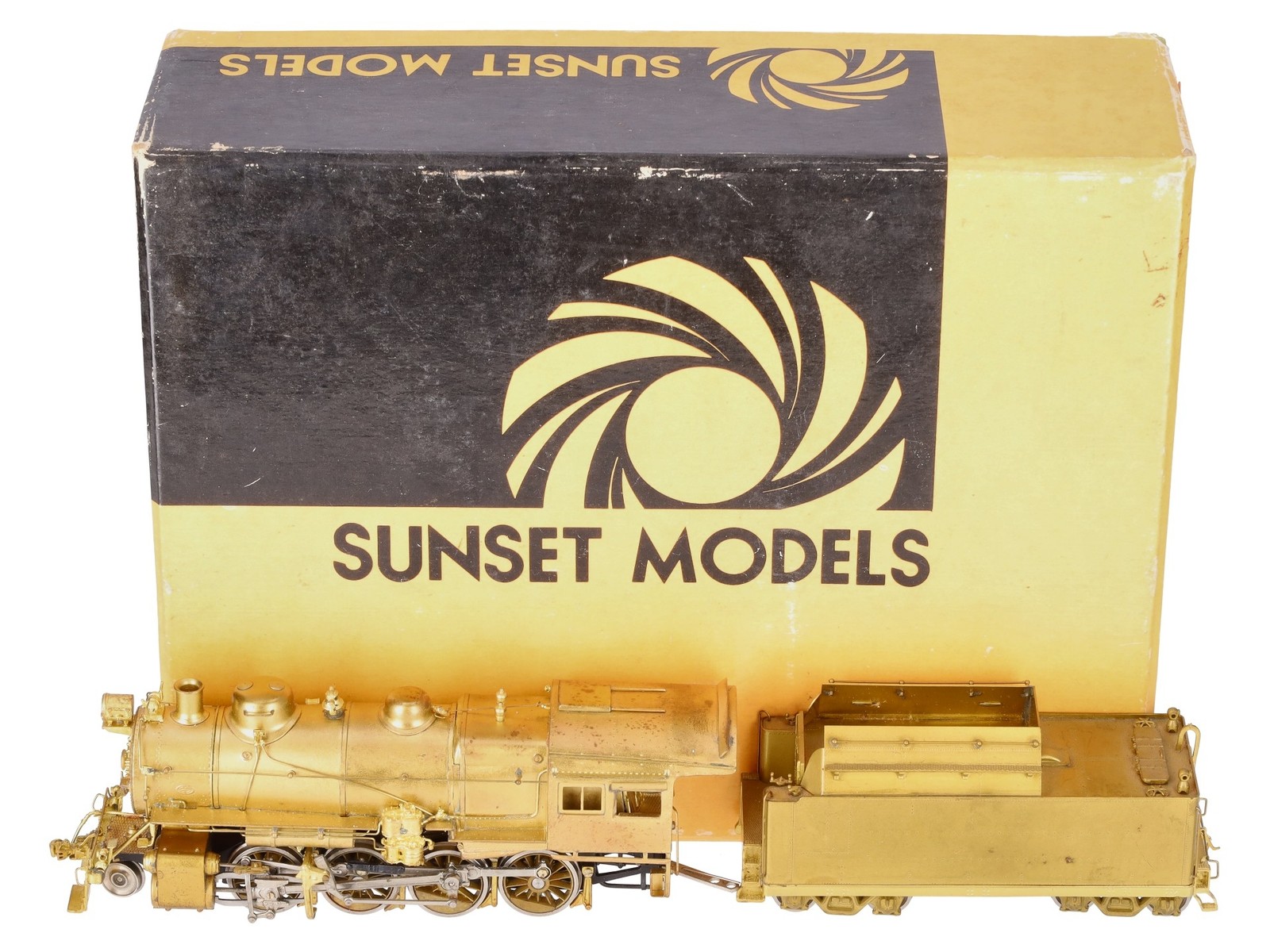 Sunset Models HO Brass PRR h-8 2-8-0 Steam Loco & Tender – unpainted/Box