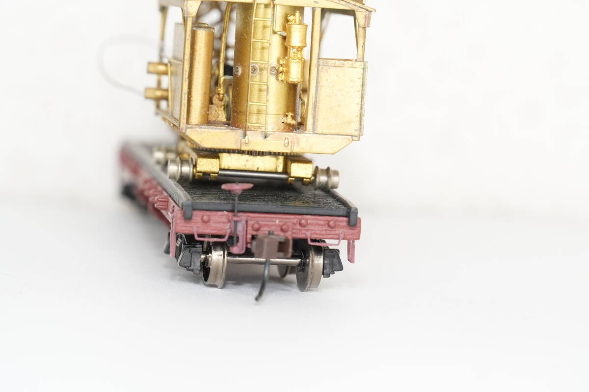 Overland Models A.H. Log Loader on Dollies Logging Maintenance Car HO Gauge 081