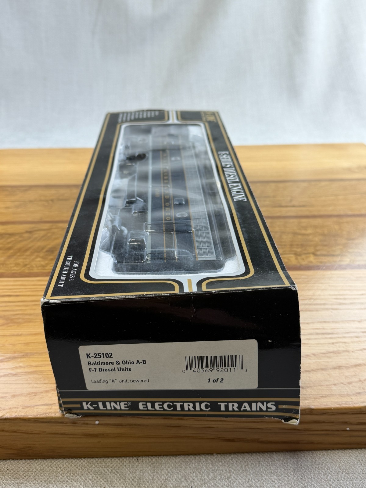 K-LINE B&O O Scale F7 A+B Powered Unit Diesel Locomotive Engine DL K25102 -4560