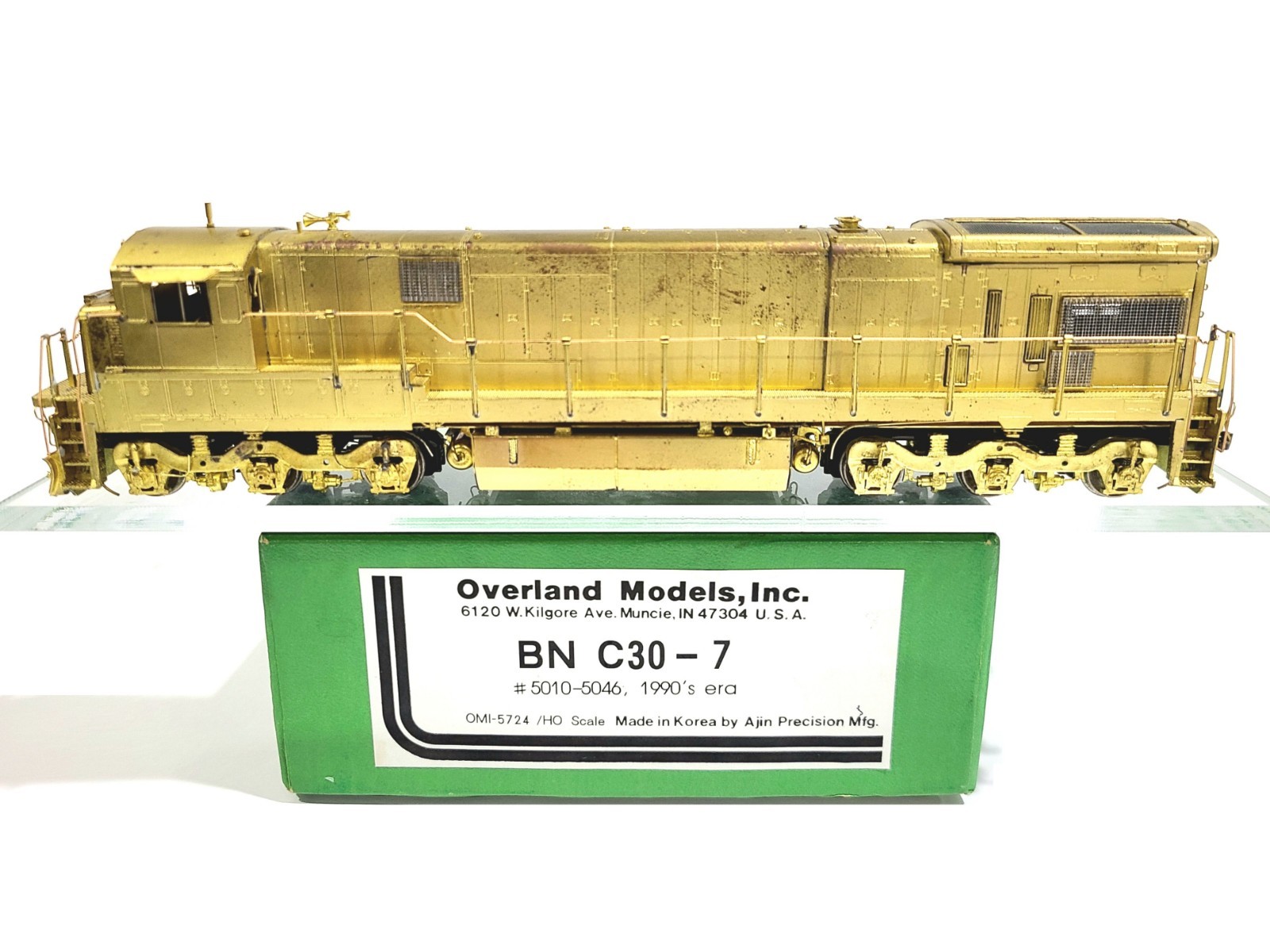 Overland OMI BN GE C30-7 Burlington Northern HO Brass Model #5724 Unpainted