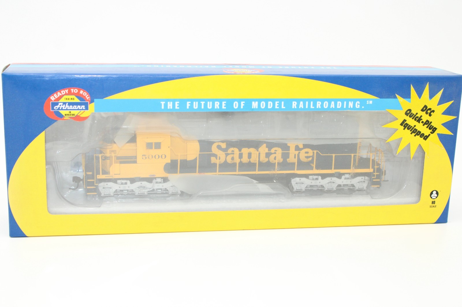 Athearn HO Scale ATSF Santa Fe EMD SD40 Diesel Locomotive #5000 NOS DCC Ready