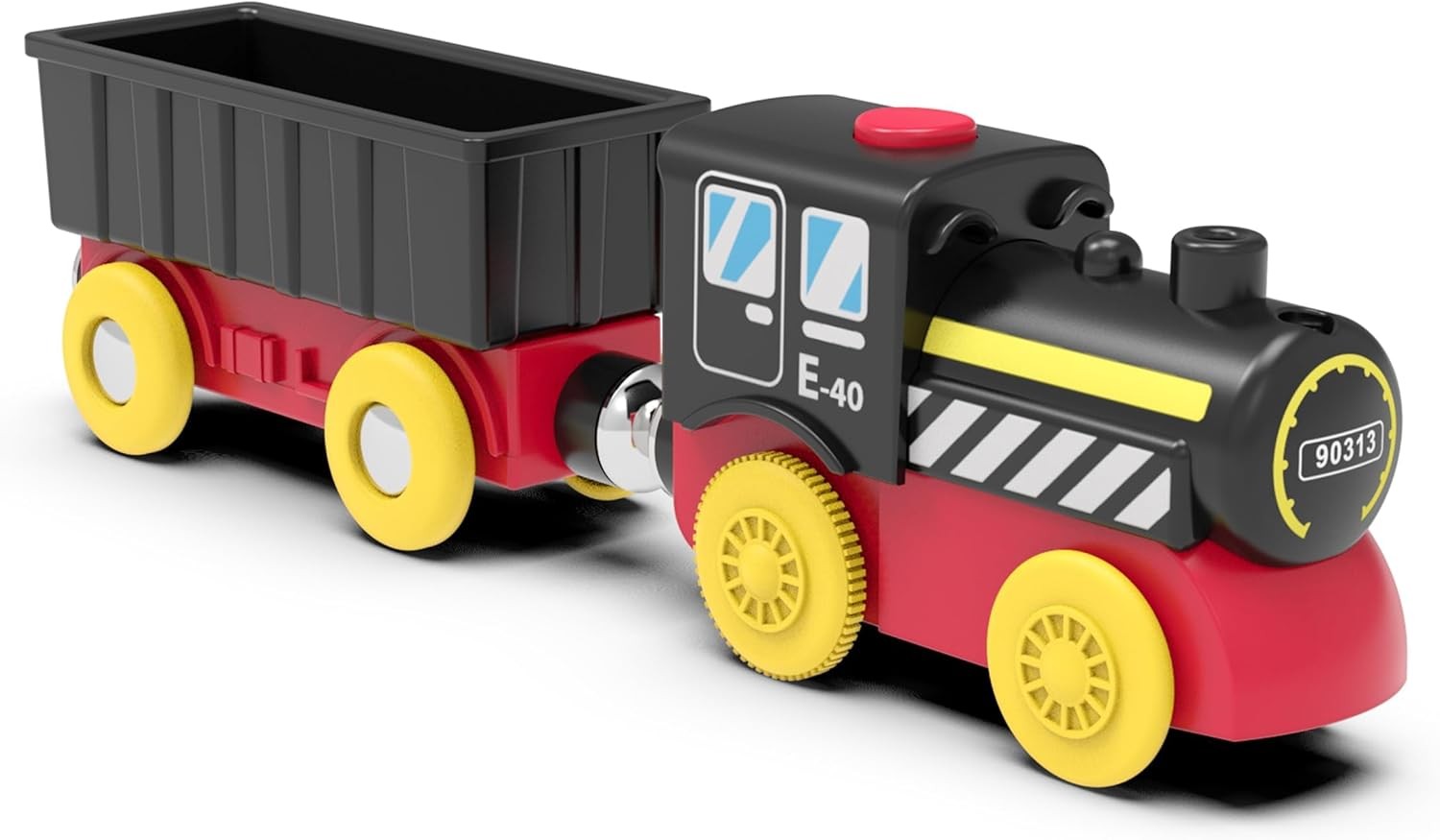 Battery Operated Locomotive Train, Magnetic Trains Toy for Wooden Tracks,…