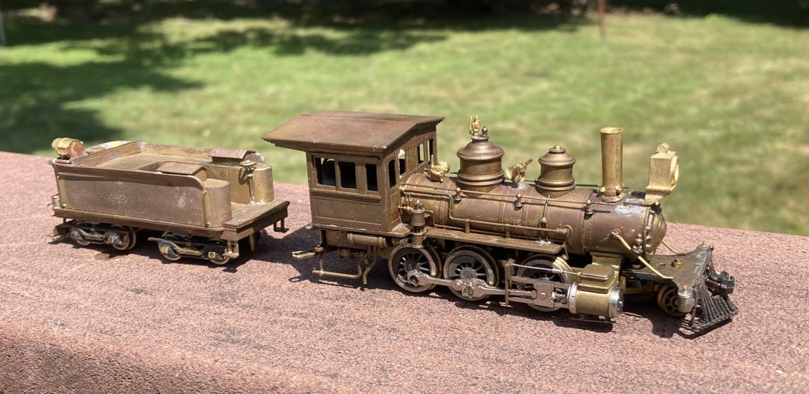 RARE MEW Brass HO Virginia & Truckee no. 20 2-6-0 Steam Loco & Tender