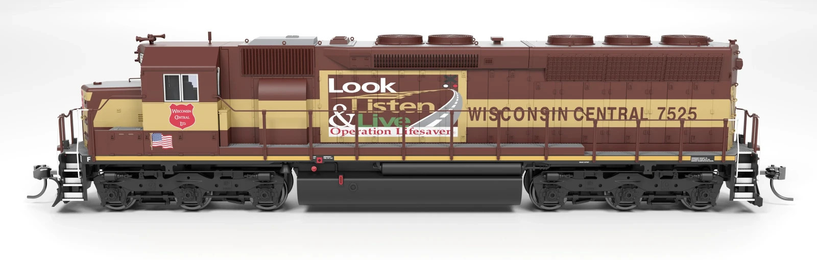 Broadway Limited HO 9822 Wisconsin Central Operation Lifesaver EMD SD45 Diesel