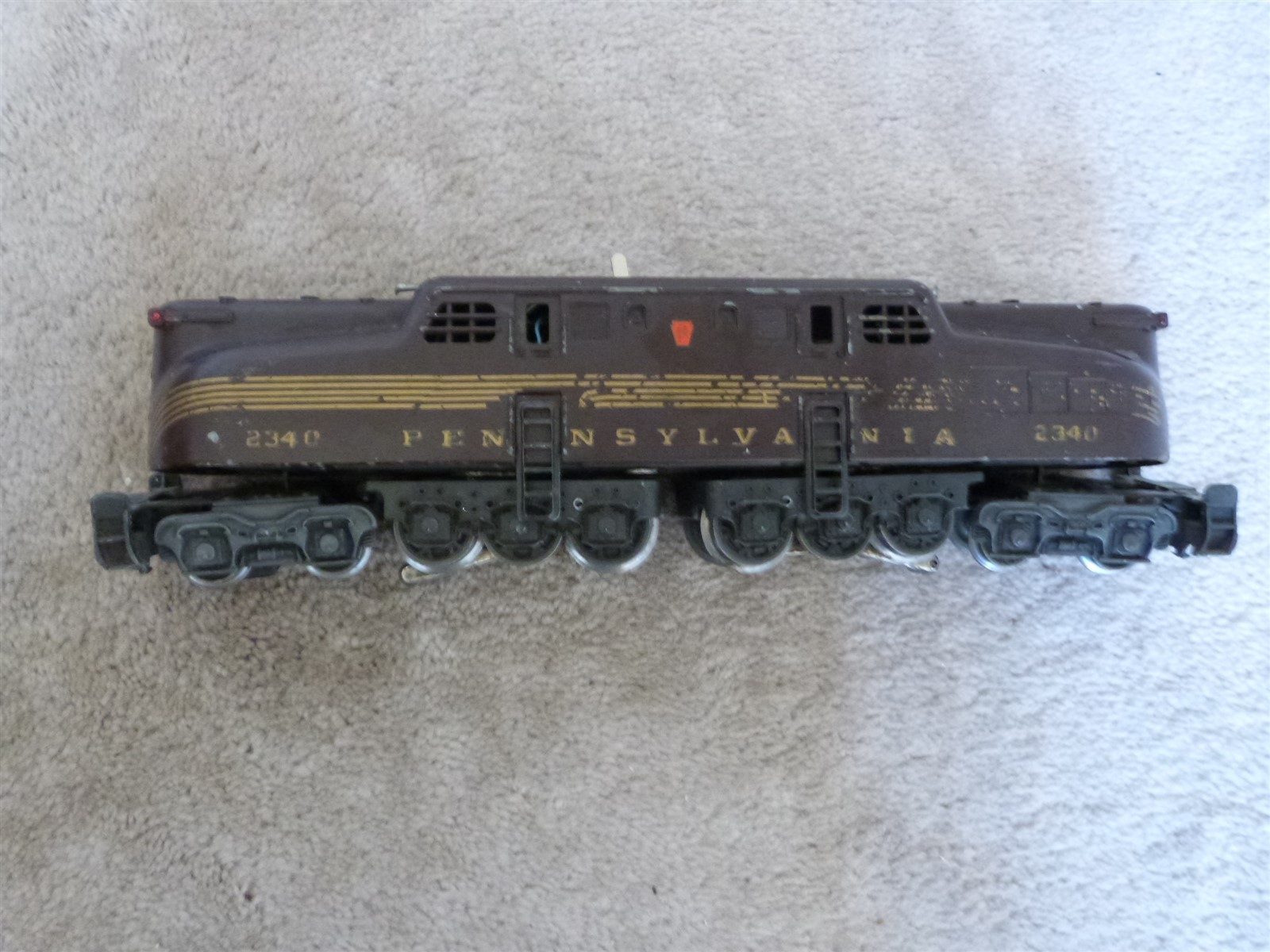 VTG Lionel O Gauge 5 Stripe Electric Train Locomotive Engine 2340 Pennsylvania