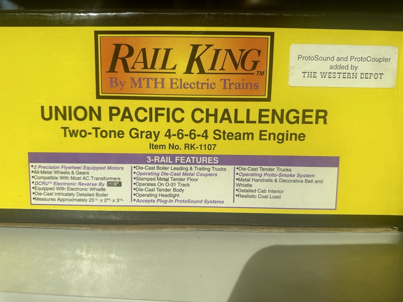Rail King By MTH Union PacificChallenger 4-6-6-4 Steam Engine