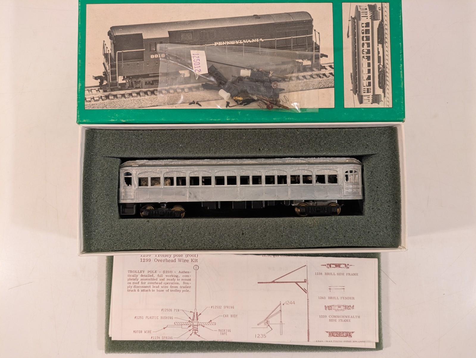 HO LVT Liberty Bell Interurban Trolley Kit (METAL) DC NIB NOS #125240