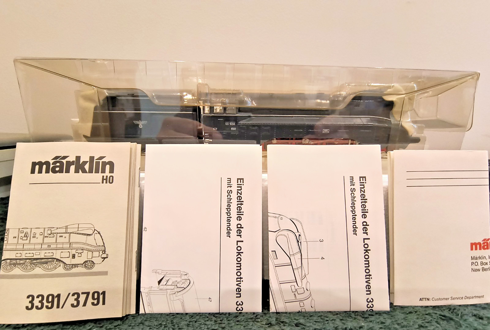 MARKLIN HO 3391 BR 03.10 EXPRESS STEAM LOCOMOTIVE & TENDER – NEW IN BOX