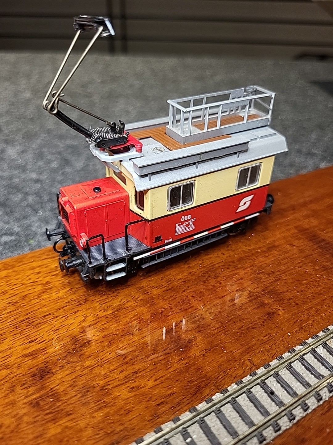 Vintage Kleinbahn HO Scale OBB X534.80 turmwagen Tower Maintenance Locomotive