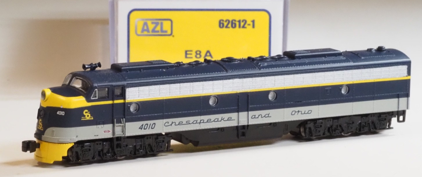 AZL 62612-1 Z-scale Chesapeake Ohio C&O E8 A #4010 Diesel Locomotive NEW &TESTED