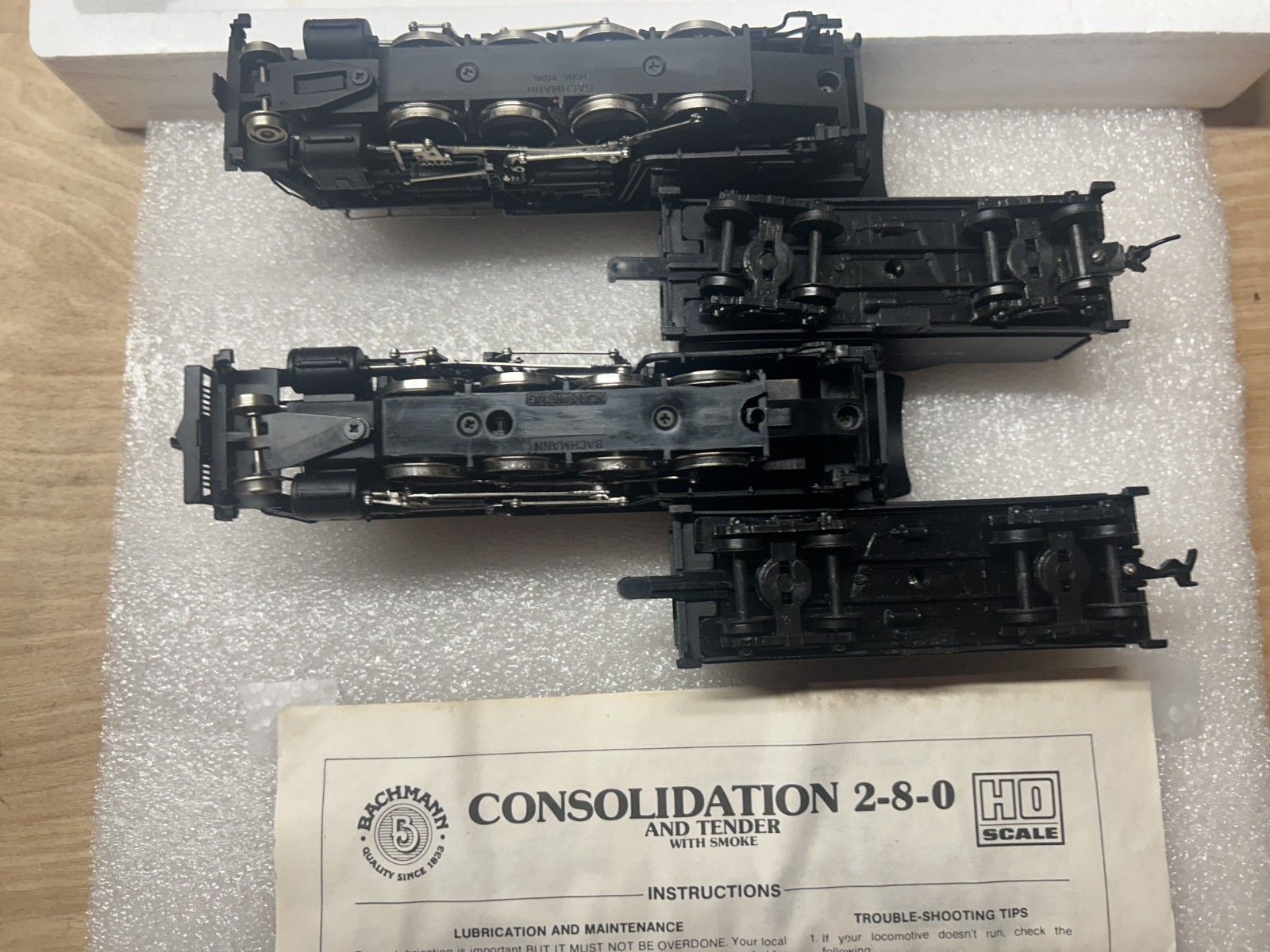 2 each Bachmann HO Reading 2-8-0 Consolidation USRA Steam Engine #2019 * READ *