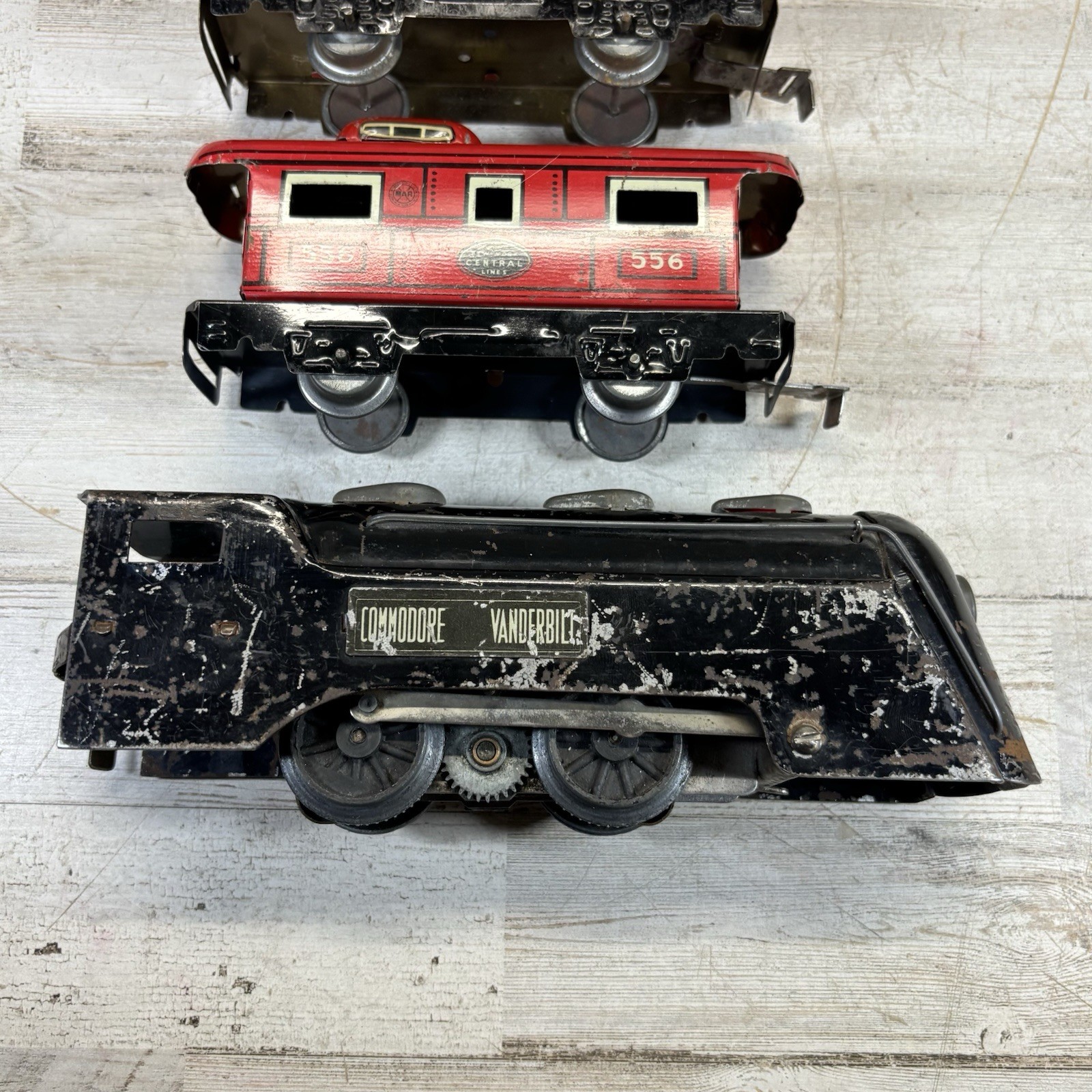 Marx Prewar Commodore Vanderbilt Electric Train 556 Caboose Lot O Gauge Prewar