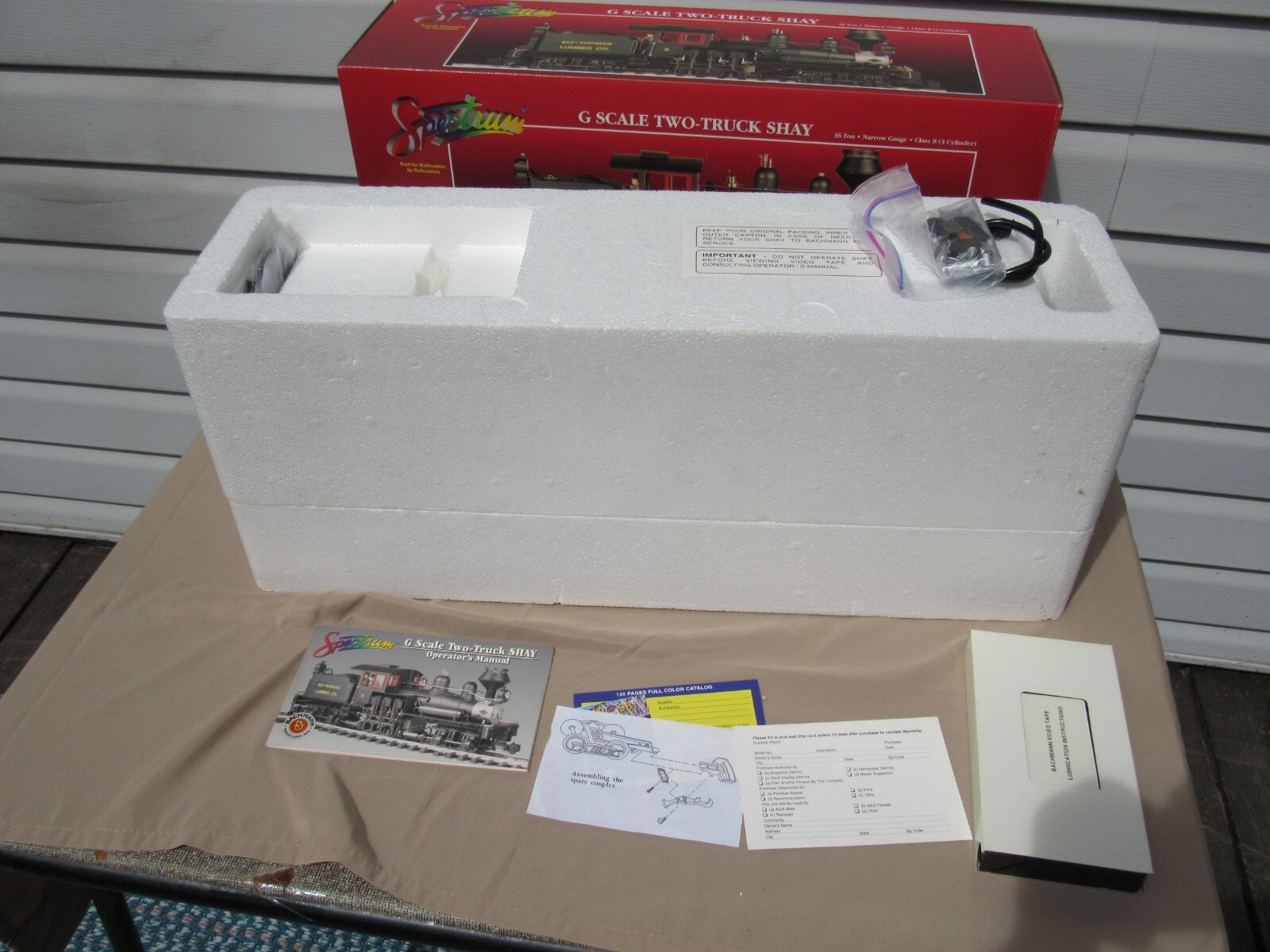 BACHMANN SPECTRUM G GAUGE 36 TON 2 TRUCK SHAY ELY THOMAS #81198 FACTORY PACKED