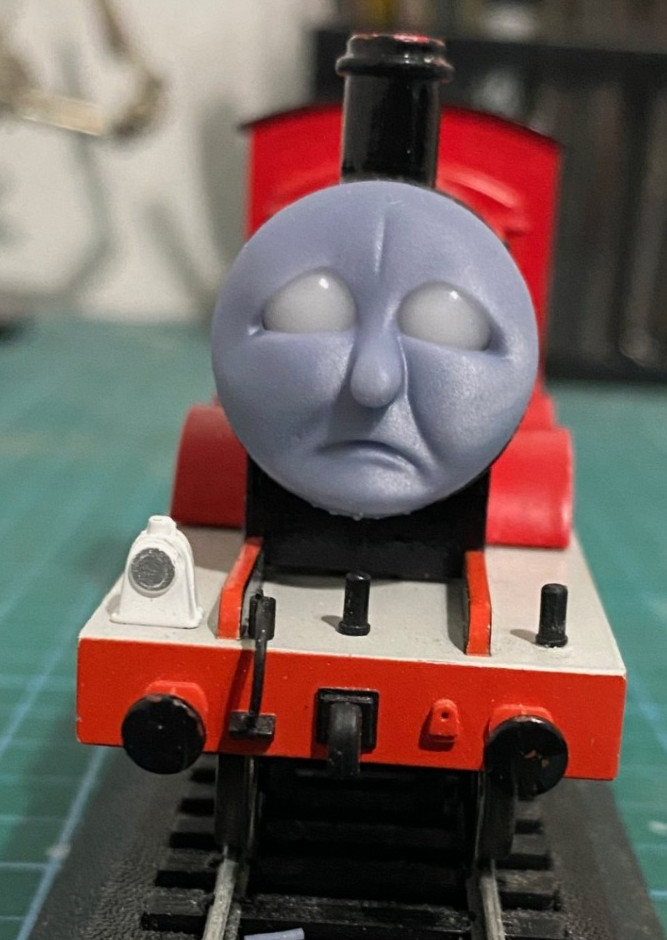 Custom HO/OO Bachmann Thomas & Friends James Magnetic Faces Set of Six