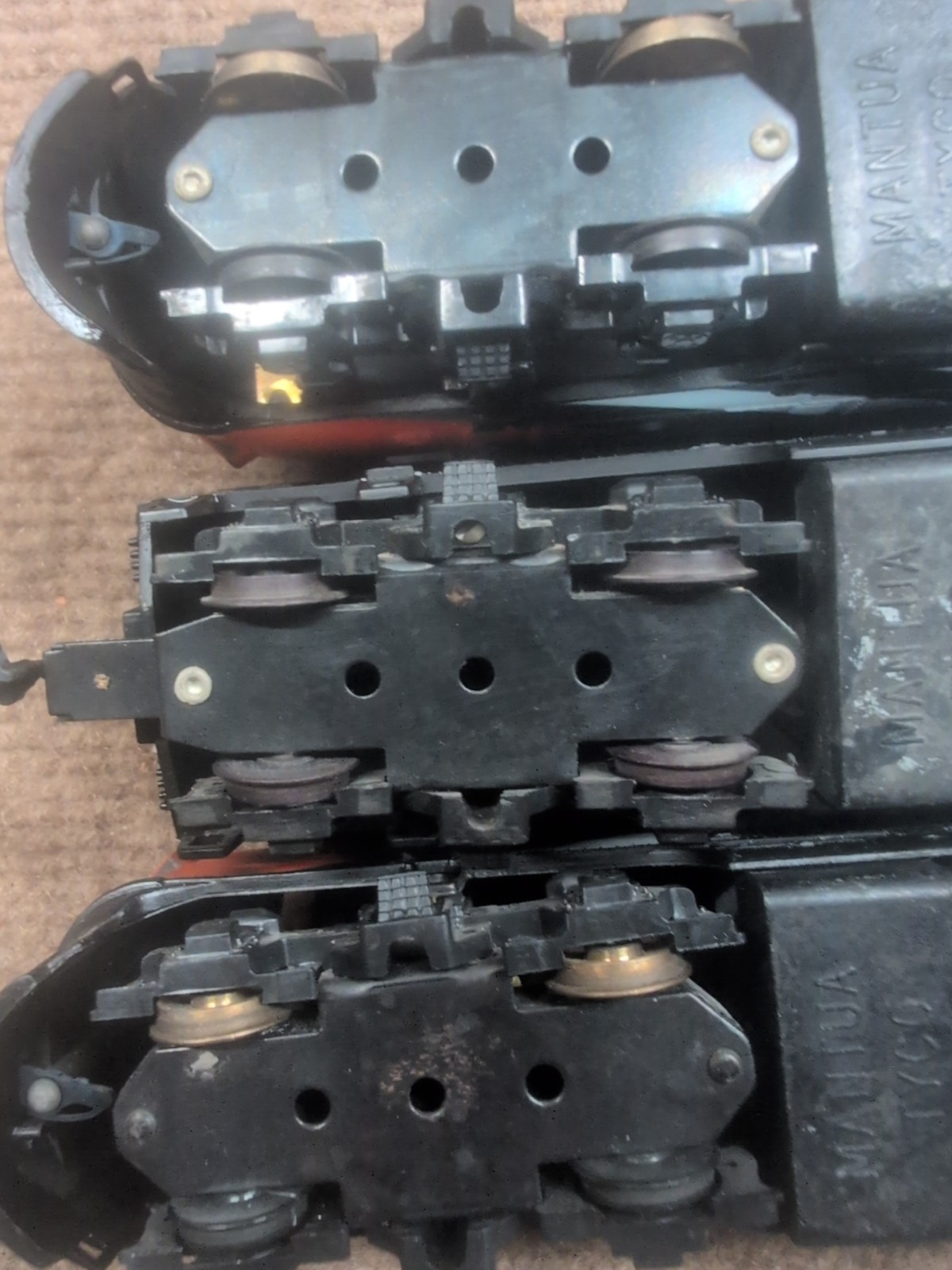 HO AHM Tempo Canadian National #6536ᇛ Zebra F3 Diesel Loco Engine lot of 4
