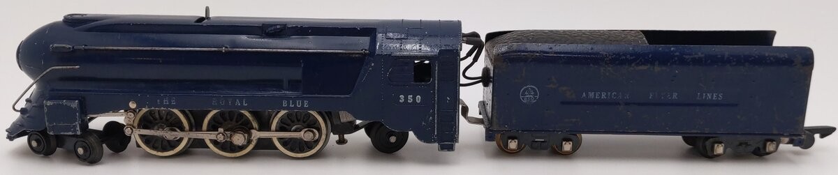 American Flyer 350 Vintage S B&O The Royal Blue 4-6-2 Diecast Steam Locomotive