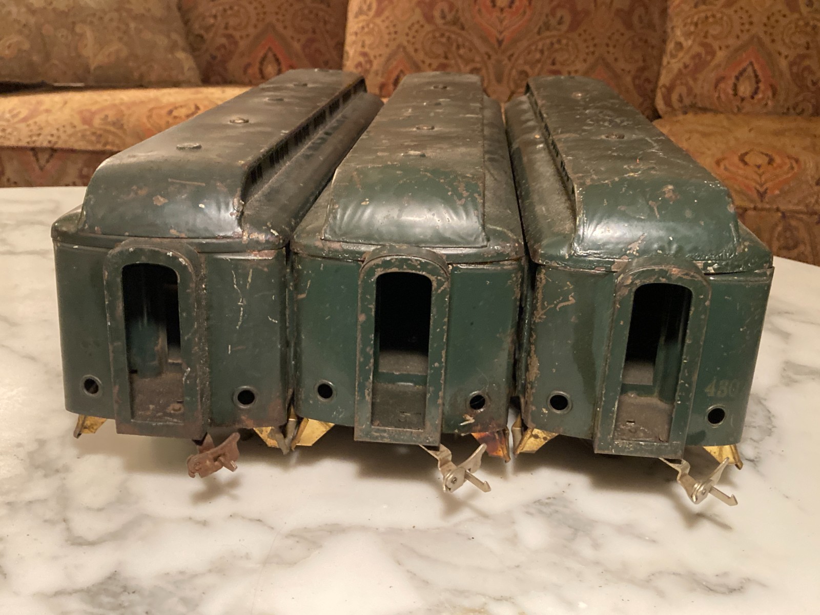 1920s Prewar Lionel 402E Dual Motor Engine with 428, 429 & 430 Train Cars #2
