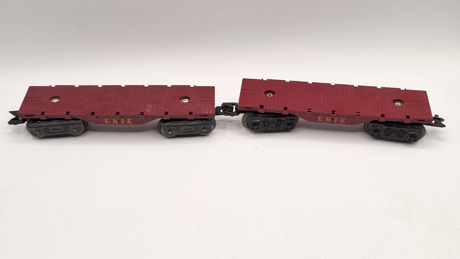 Vtg Marx O Gauge locomotive 666 Tender Southern Pacific & 3 fat cars, Tested