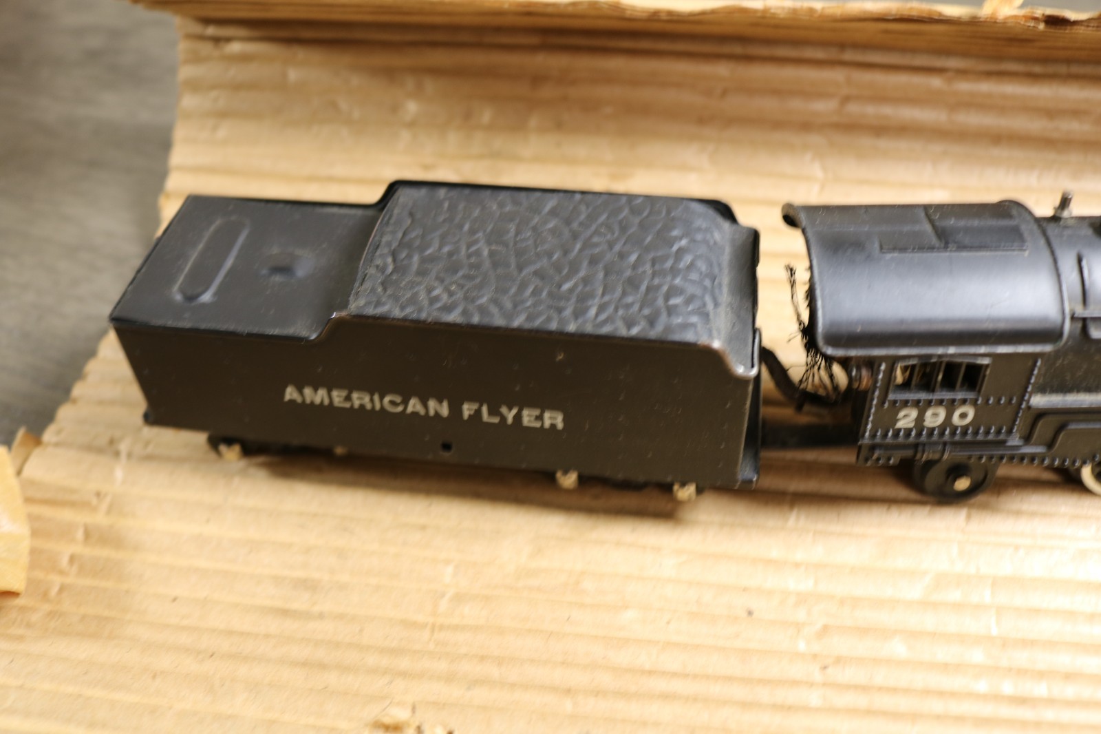 American Flyer #290 Steam Locomotive w/Coal Tender-Model Electric Train-S Gauge