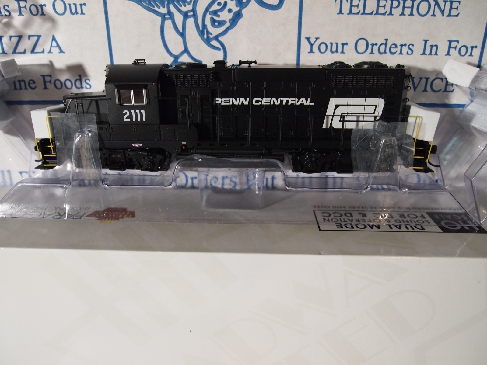 BROADWAY LIMITED 7459 PENN-CENTRAL GP-20 #2111 w/PARAGON 4 SOUND IN DCC/DC
