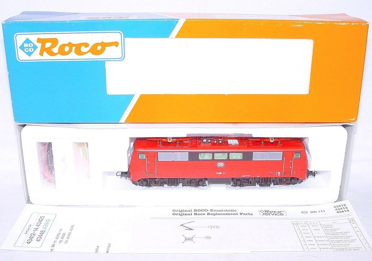 Roco DC HO 1:87 Deutsche Bundesbahn BR 111 “ORIENTROT” ELECTRIC LOCOMOTIVE MIB!