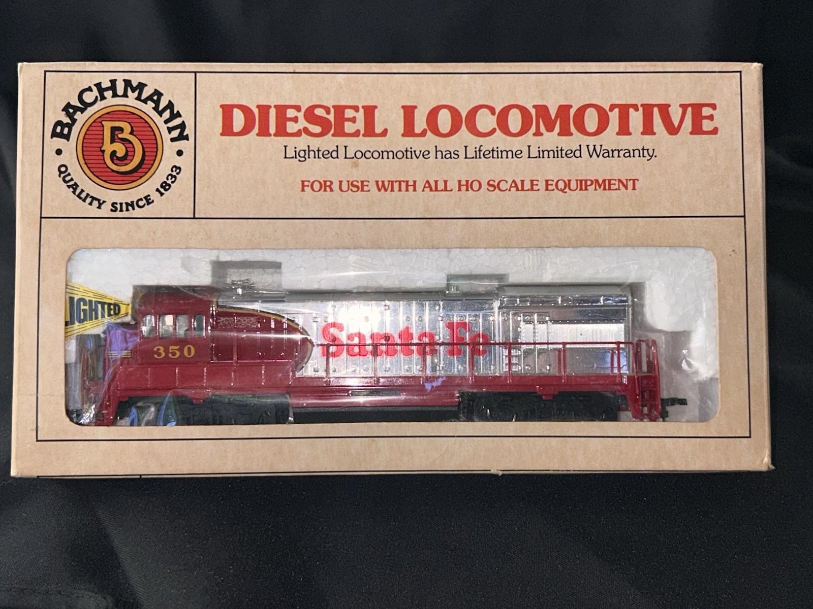 Vtg Bachmann HO Scale Santa Fe 350 GE U36B Powered Diesel Locomotive Box Manual