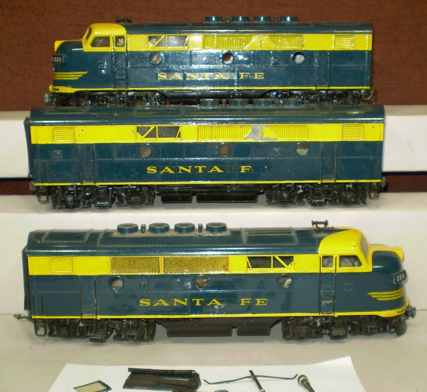 401) O Scale Two-Rail Atwater / General Models Corp F3 ABA Diesel Locomotive