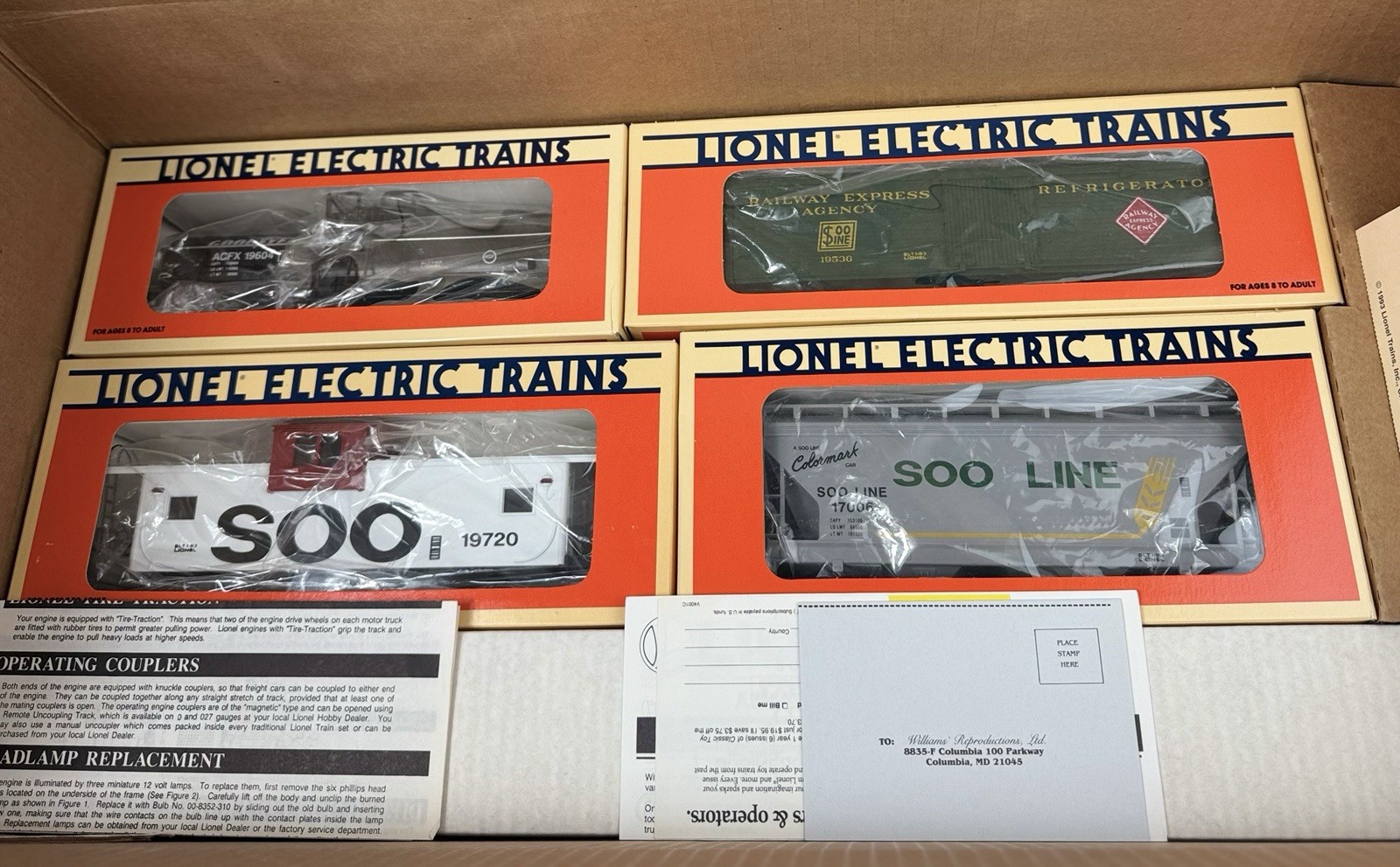 Lionel O Gauge SOO Line Special GP-38-2 Diesel Locomotive Freight Set Brand New!