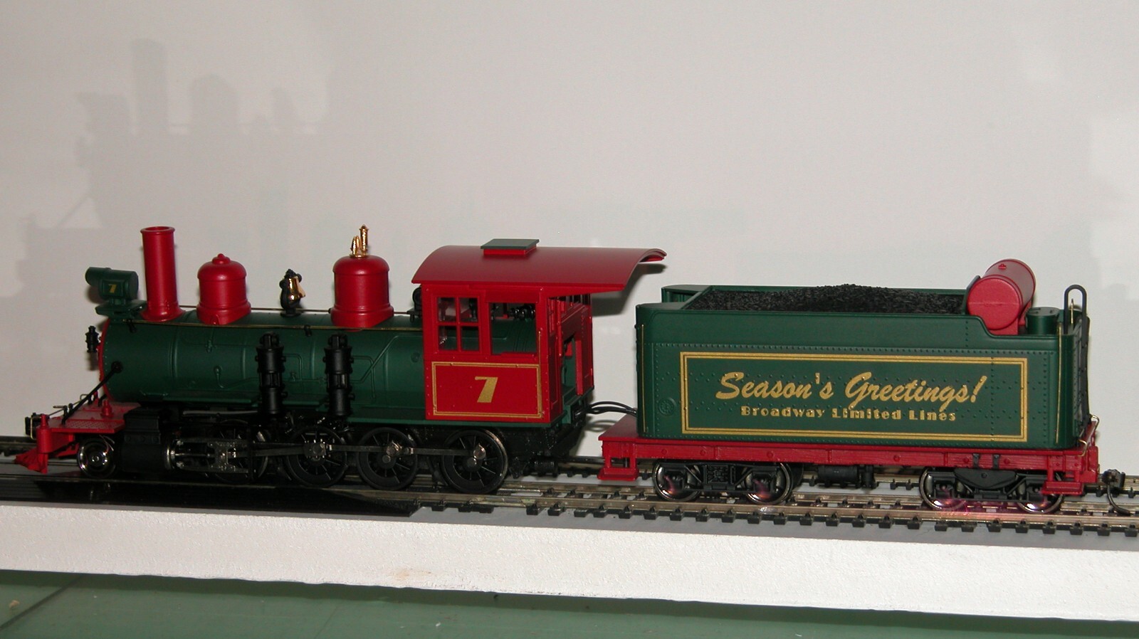 On30 BROADWAY LIMITED 910 C-16 2-8-0 STEAM LOCOMOTIVE HOLIDAY 7 DC DCC SOUND QSI