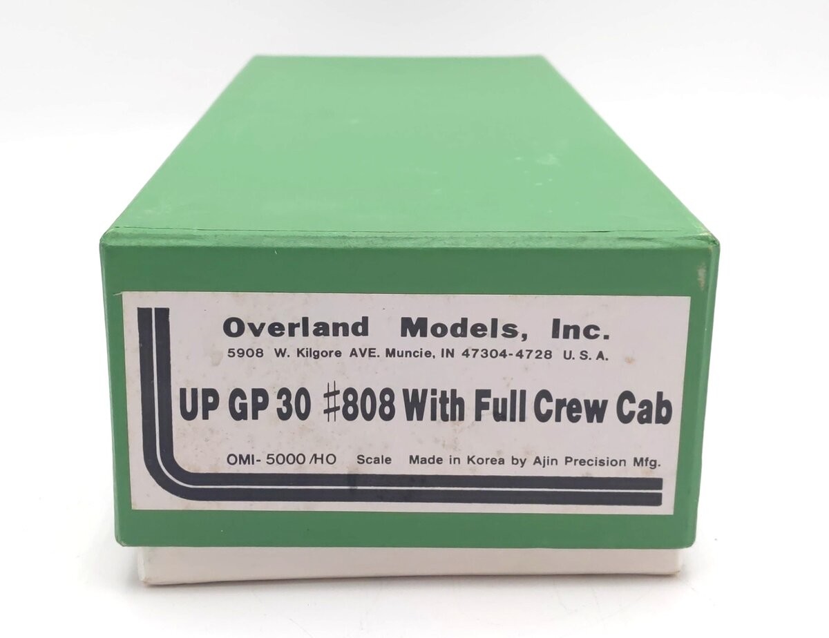 Overland 5000 BRASS HO Scale Union Pacific GP30 w/Full Crew Cab Diesel Engine