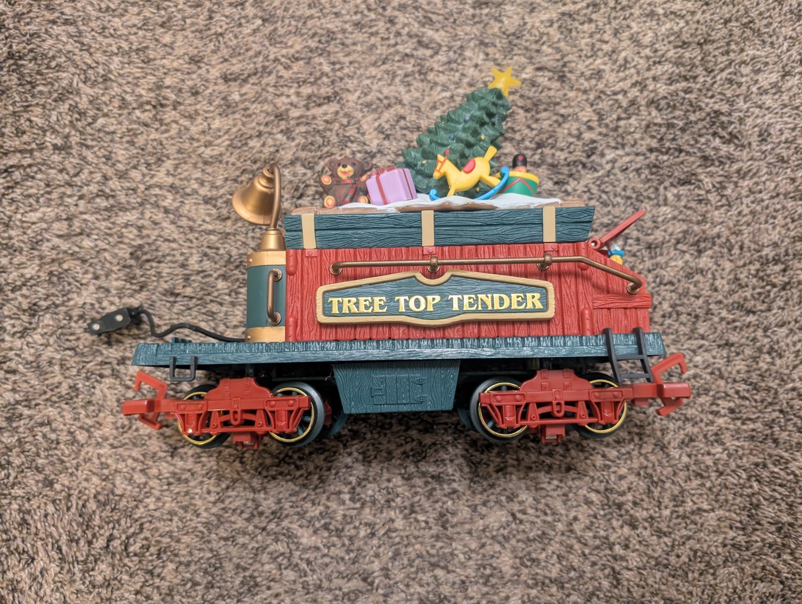 New Bright Holiday Express TREE TOP TENDER Good Motherboard EXC COND READ!