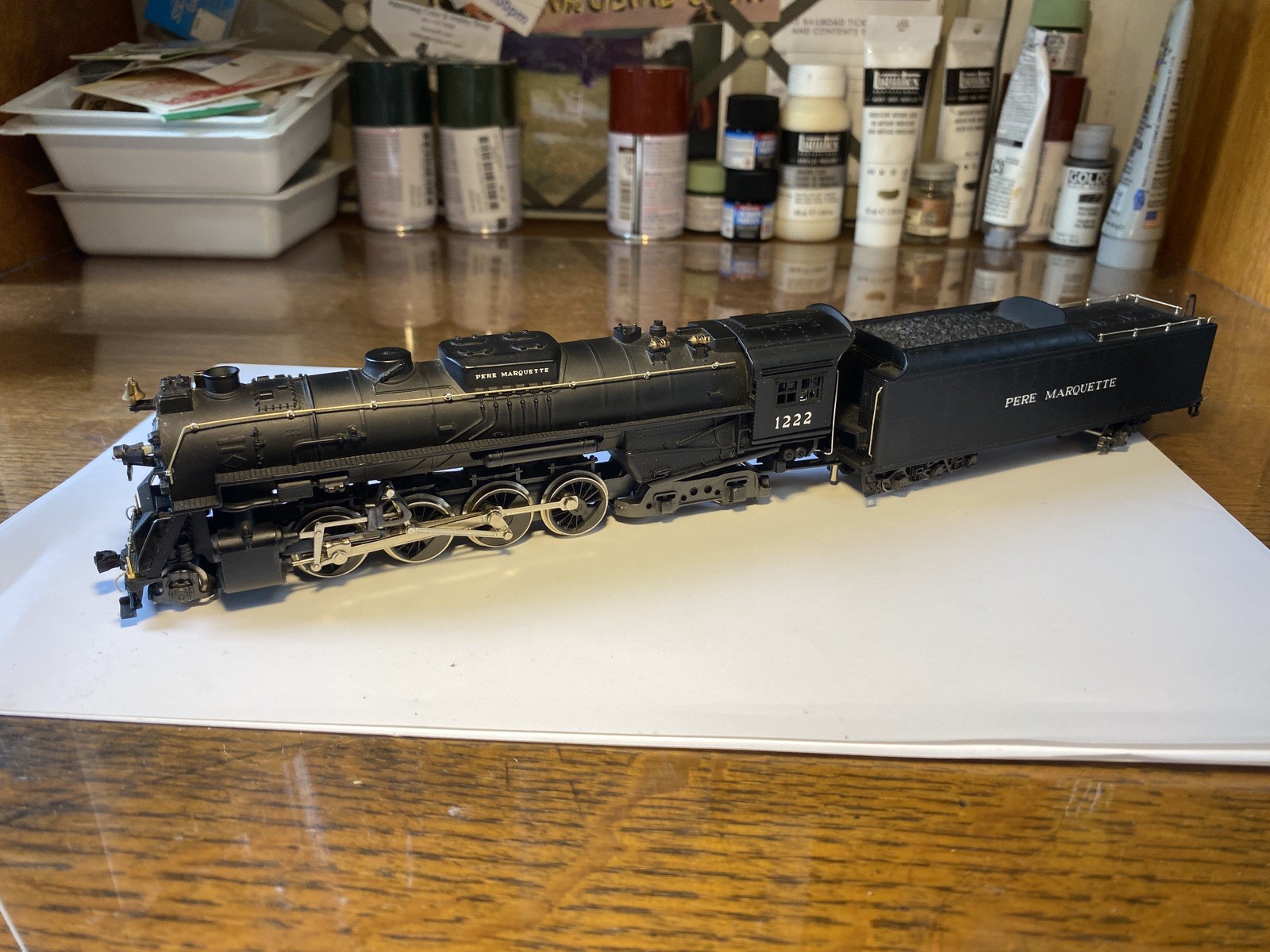 ENHANCED ACCURACY/KIT-BASHED HO scale Rivarossi Pere Marquette Berkshire #1222