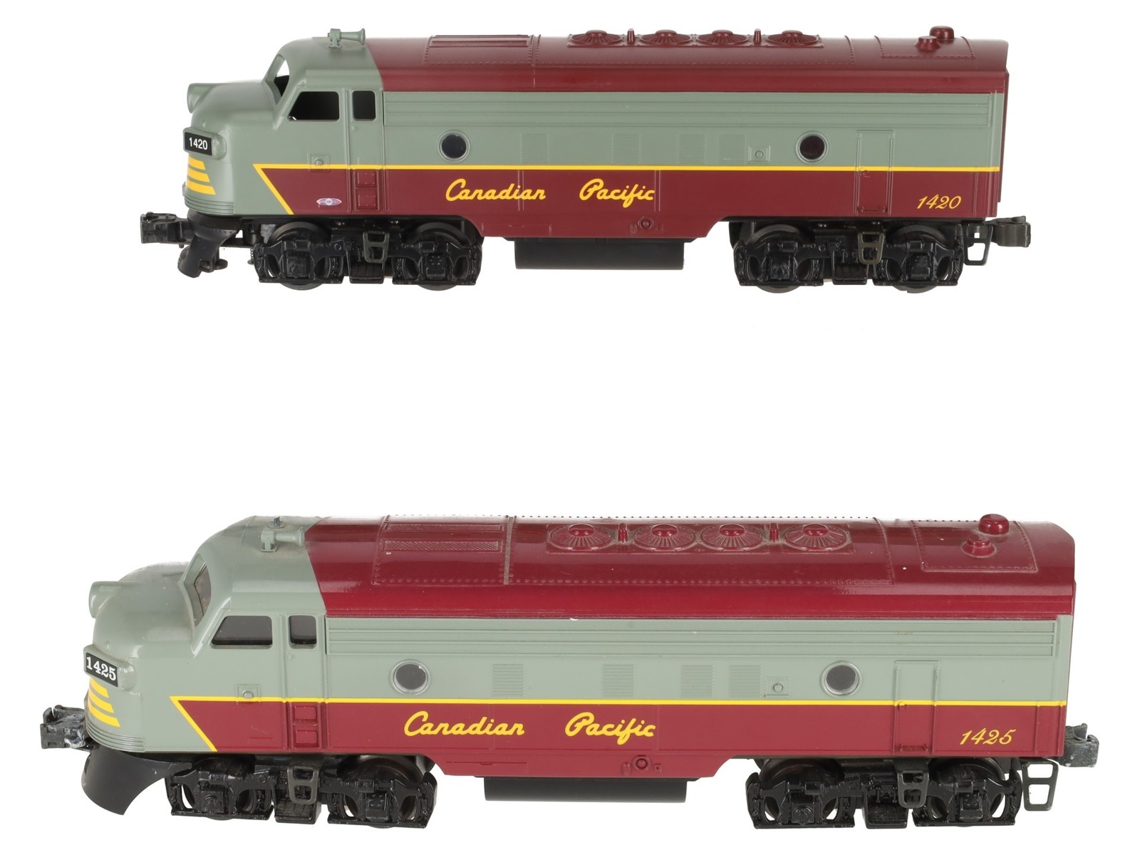 Williams O Scale Canadian Pacific F7 AA Dummy Diesel Engines #1420/1425 EX
