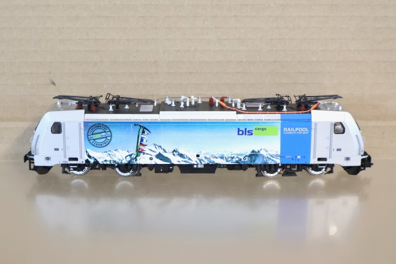 BRAWA 43958 SBB CFF BLS CARGO CLASS BR 186 108 E-LOK ELECTRIC LOCOMOTIVE on