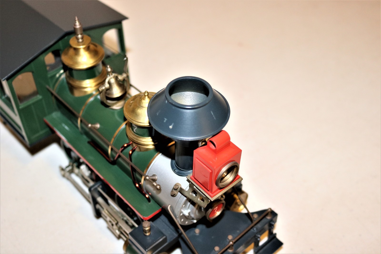 @@@ MINTISH RARE G scale Brass DELTON Southern Pacific GREEN SP 0-4-0 #7 Ser#114