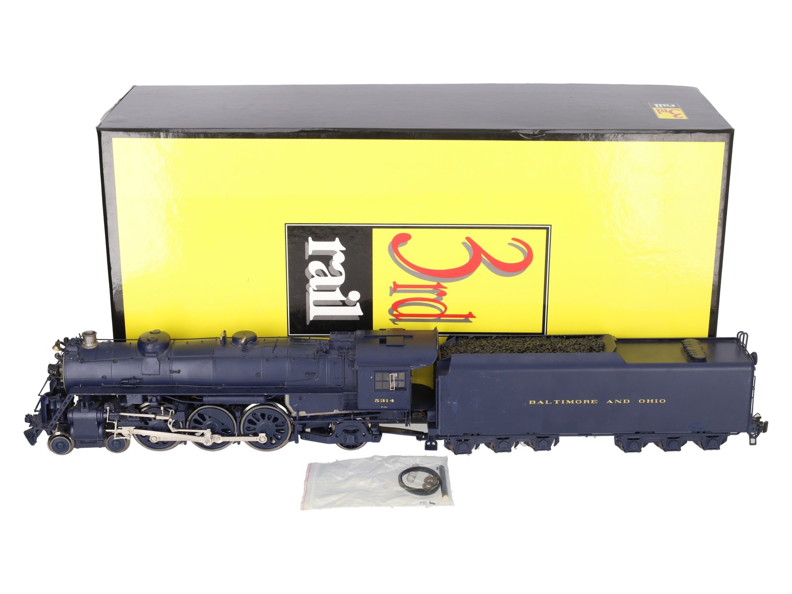 3rd Rail 5314 O BRASS B&O P-7E 4-6-2 Pacific Steam Loco & Tender – 3 Rail/Box