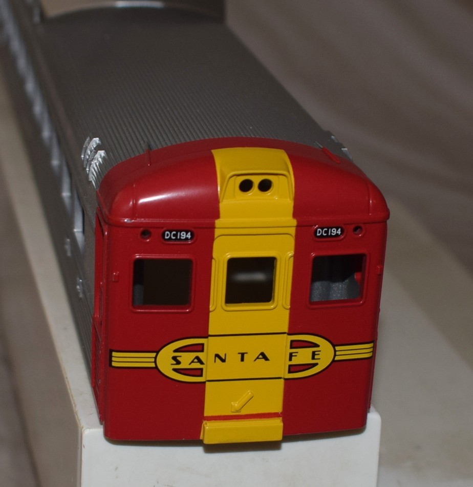 MTH Budd RDC Car Shell Santa Fe ATSF #194 – O Gauge Production Sample