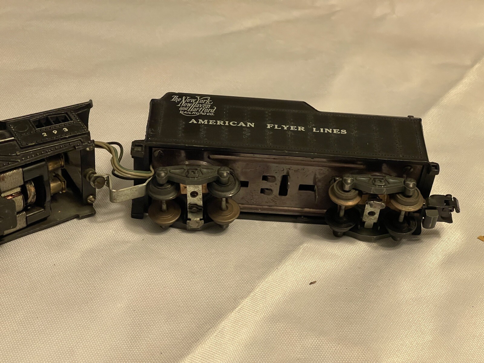 America Flyer S Gauge Diecast 4-6-2 Steam Locomotive Train Engine 293 & Tender