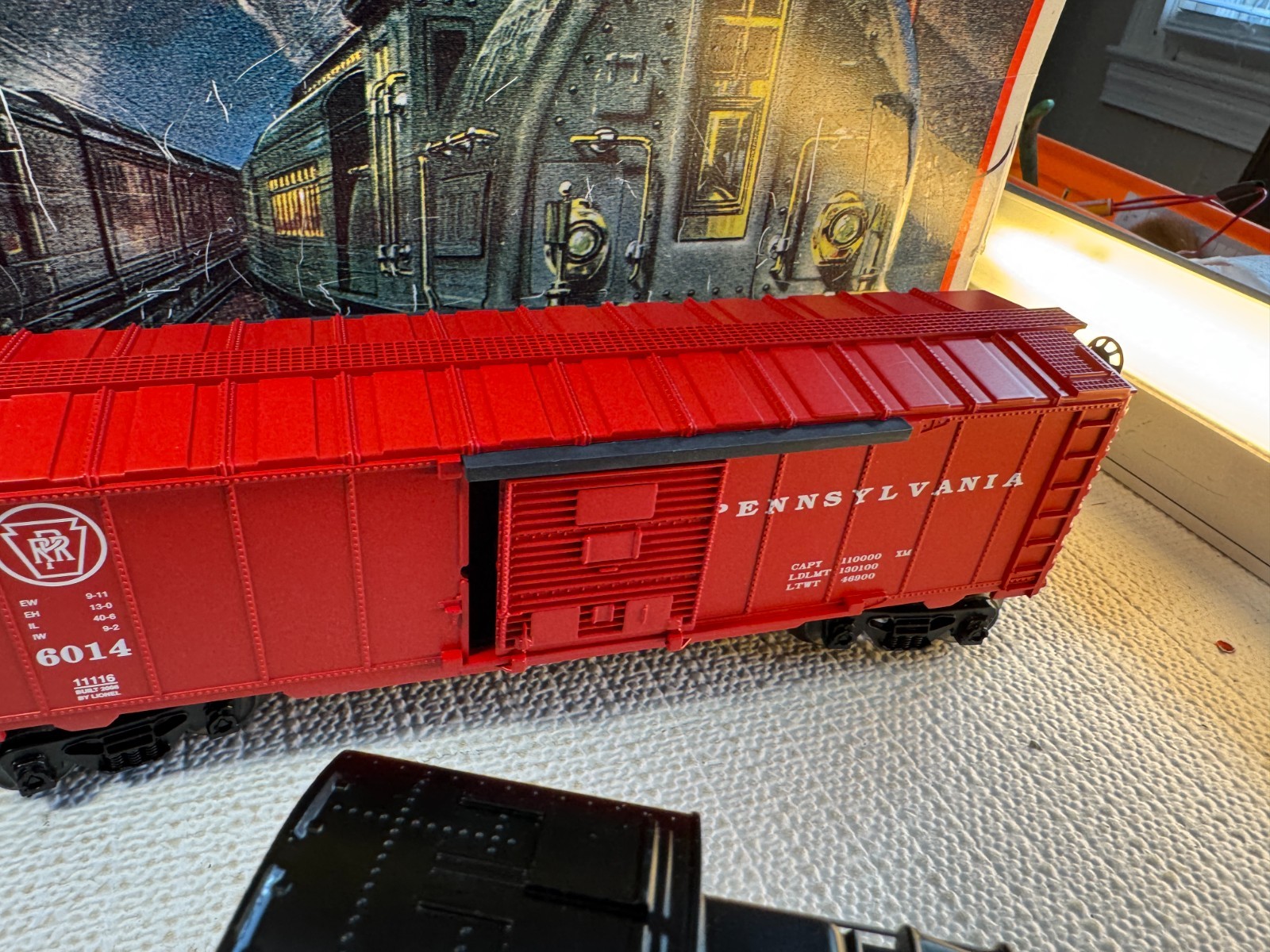 🚂 LIONEL – PENN R.R. 2-4-2 STEAM LOCO, TENDER, BOXCAR, CABOOSE – NEW🔥 L2073